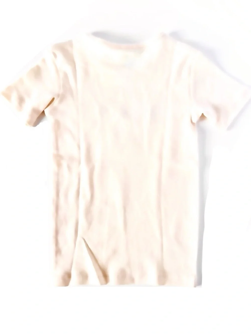 NWOT H&M Girls Outfit Set 🐰 Bingo Fluffy Cream Tee + Pink Stripe Shorts Size 5Y